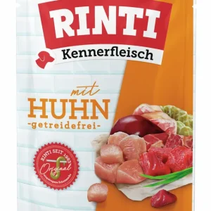 Sparpaket 10 x 400 g Rinti Kennerfleisch mit Huhn Hunde Nassfutter Mega-Angebot